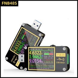 FNB48S PD Trigger Voltmeter Ammeter Current And Voltmeter USB Tester QC4 + PD3.0 2.0 PPS Fast Charging Protocol Capacity Test