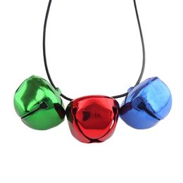 12pcs 24mm Red/Blue/Green Christmas Jingle Bells Xmas tree Pendants Gift for Christmas Decorations New Year Party Kid Toys DIY