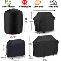 BBQ Cover Outdoor Dust Waterproof Weber Heavy Duty Grill Anti Rain Dust-proof Electric Barbeque Protector