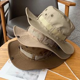 Sun Hats for Men Outdoor Fishing Cap Wide Brim Anti-UV Protection Women Bucket Hat Summer Hiking Fisherman Caps 240410