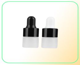 1 2 3 ML Mini Translucent Frosted Glass Dropper Bottle Sample Vial Jar Cosmetic Essential Oil Bottle Container with Glass Eye Drop4951649