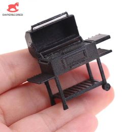 1Set 1/20 Scale Cute Mini Furniture BBQ Grill Miniature Ornaments Doll House Gadget Kitchen Food For Dollhouse Kids Toys