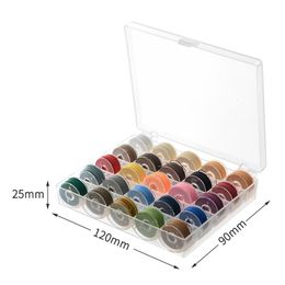 25 Colour Round Waxed Thread Polyester Cord Wax Coated String Box Set Braided Bracelets Leather Craft Sewing Leatherworking Tools