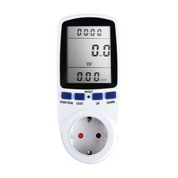 Digital LCD Energy Metre Wattmeter Monitoring Device Wattage Electricity Kwh Power Measuring Analyzer US/FR/EU/UK/BR Plug