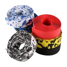 2pcs Bicycle Handlebar Tape Steering Wheel Cover Road Bike Handle Non-slip Belt Rubber Cycling Tape Handle Belt Bike Accessories