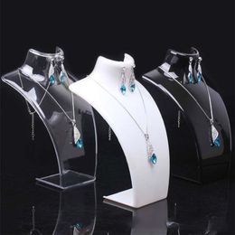 Acrylic Mini Necklace Display Mannequin Pendant Model Jewellery Holder Necklace Showing Stand Rack Earring Showcase