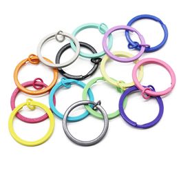 10PCS/LOT 30mm Multicolor Keyring Split Rings Key Ring For DIY Jewelry Making Sleutelhanger Key Rings Wholesale