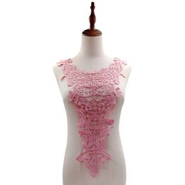 1Pc Women Pink Neckline Fake Collar Collar Shawl Decorative Shirt Woman Clothes Accessories Lace Fabric