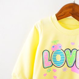 Lawadka Brand Love Pattern Long Sleeve Tops Autumn Clothing Baby Girls Sweatshirts Baby T shirts for Babys Girls Clothes