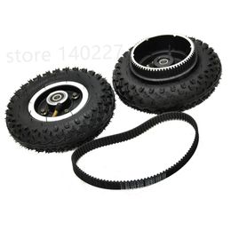 200x50 Rear Wheel Off-Road Tyre and Belt Drive Rim for Mini Electric Scooter 8 Inch Gear Wheels