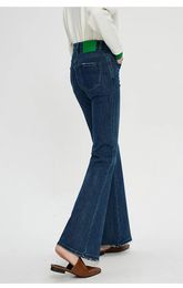 Women's Jeans Stretch Flare For Women High Waist Slim Denim Pants Ladies Casual Streetwear Trousers