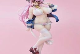 Anime Sexy Figure Super o White Cat Ver. PVC Action Figure Collectible Model Cast Off Toys Adult Doll 27cm Q05229113506