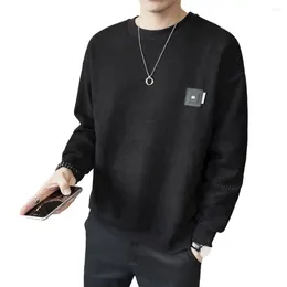 Men's Hoodies Men Sweatshirt Thick Warm Autumn Winter O-neck Pullover Tops For Casual Style Long-sleeve