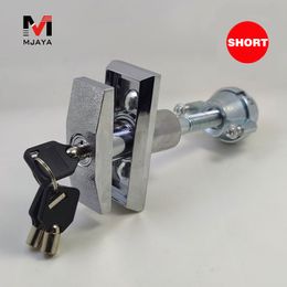 1Pcs/Pack Vending Machine Lock With Keys T handle Tubular Key Cylinder Lock Elastic Universal Replacement Plug Silver Grey