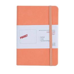 Notebooks A6 Simple Pocket Bullet Dotted Journal Creative Travel Elastic Band Hard Cover Notebook