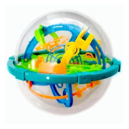 100 Steps 12cm Intellect 3D Maze Perplexus Magnetic Ball Barriers Marble Puzzle Amaze Game IQ Balance Educational Toys For Kids