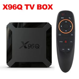 Box X96Q Android 10 Allwinner H313 Quad Core Smart TV BOX 2GB 16GB 1GB 8GB 4K 2.4G wifi Set top fast Box VS X96 max russian tvbox