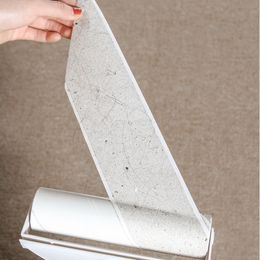 Long Handle Retractable Tear-off Sticky Paper Roller Floor Sticky Hair Carpet with Dust Sticky Hair Roller Sticky Brush