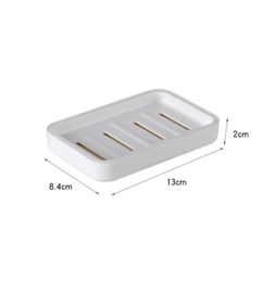 New Bathroom Soaps Dish Plate Case Home Shower Travel Hiking Plastic Soap Holder Container Non Slip Soap Boxes Rack Dispenser DBC 6321530