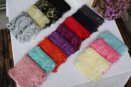 Purple Pink Black White Eyelash Lace Fabric Diy Clothing Accessories Lace Trim Width 10cm RS1041