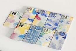 Cell Phone Cases Suitable for IPhone12 Leather Grain Embroidery Colour Painting Oil Allinclusive Soft5926799