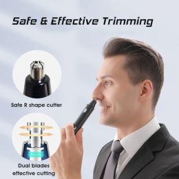 Trimmers Portable Electric Nose Hair Trimmer USB Rechargable Ear Shaper Cutting Hair Washable Eyebrows Shaper Hair Remover