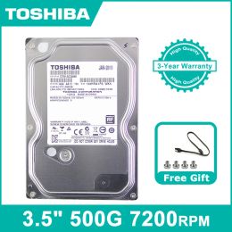 Drives TOSHIBA 500GB Desktop PC Internal Hard Disc Drive 500G 7200rpm SATA3 6Gb/s Mechanical HDD Disco Duro Interno