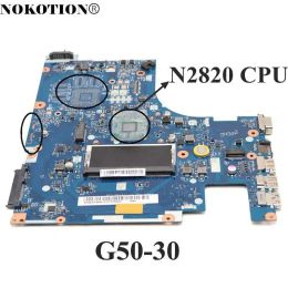 Motherboard NOKOTION ACLU9 ACLU0 NMA311 Laptop Motherboard For lenovo IdeaPad G5030 Main Board SR1SG N2820 CPU DDR3L full tested