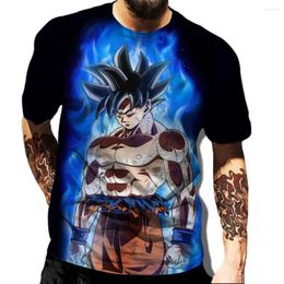 Men's T Shirts 2024 Anime Fighting 3D Print T-Shirt Women's Hip Hop Casual Short Sleeve Shirts; Boys Clothes Oversized Tops