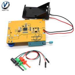 LCR-T4 Mega328 Digital Transistor Tester Diode Triode Capacitance LCR T4 Meter 12864 9V LCD Screen For MOSFET/JFET/PNP/NPN