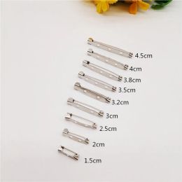 50-100pcs/Lot Safety Brooch Back Safety Catch Bar Pins DIY Jewellery Findings Safety Pins For Jewellery Making Accessories Supplies