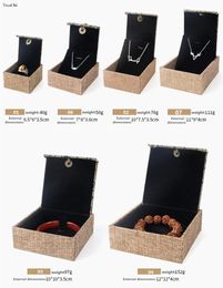 Linen Tassel Jewellery Box Jewellery Bracelet Box Wenwan Buddha Beads Bracelet Box Pendant Jade Jewellery Box Packaging Box