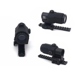 Tactical G33 G43 3x Magnifier Scope Sight with Switch To Side STS QD Mount Fit for 20mm Picatinny Rail Rifle GunSight