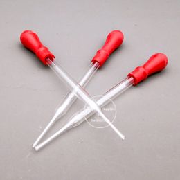 100pcs/lot Length 90mm-150mm Ungraduated Glass Dropper Pipet Transfer Pipette with Red Rubber Head