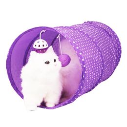 Funny Pet Tunnel Cat Play Rainbown Tunnel Brown Foldable Cat Tunnel Kitten Toy Bulk Toys Rabbit Tunnel Cat Cave Dropshipping