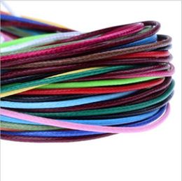 New 1.5mm 10meters Waxed Cord Waxed Thread Cord String Strap Necklace Rope Beads for Jewelry Making DIY Bracelet Accessories
