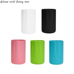 Silicone cup sleeve Sport Water Bottle Cover Thick bottom half-length cup holder Wear Resistant Cup Bottom Cover