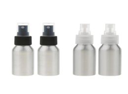 Eyebrow Tools Stencils 40ml Mini Aluminum Spray Bottles Water Fine Mist Atomizer Bottles 2pack Bundle Silver Travel4363622