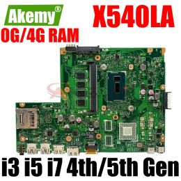 Motherboard X540LA Laptop Motherboard For ASUS X540LJ X540L F540L X540 Notebook Mainboard I3 I5 I7 4th 5th Gen CPU 0GB 4GB RAM