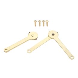 2Pcs Antique Lid Support Hinges Box Display Furniture Hardware Wardrobe Cabinet Door Kitchen Cupboard Hinges With Screws 68*8mm