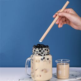 Food Grade Paper Drinking Straws 100 Pcs Disposable Eco-Friendly Bubble Tea Straws for Drinks Degradable Bar Kitchen Tools