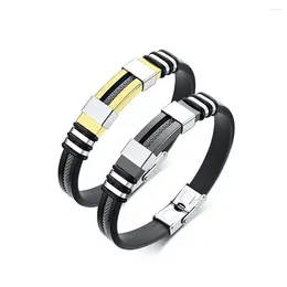 Charm Bracelets Simple Casual Male Female Hip Hop Fashion Jewellery Men Bracelet Korean Style Wristband Bangle