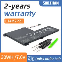 Batteries L14L2P21 Laptop Battery For Lenovo Yoga 50014ISK S4170 S4175 S4170AMIFI S4135 L14M2P21 2ICP6/55/90 7.4V 30Wh 4050mAh