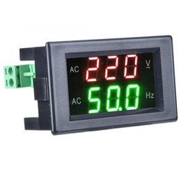 Frequency Counter Generator Dual Display LED Digital AC Voltmeter Frequency Meter Testing Tool