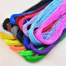 High-Elastic 1mm Colourful Round Elastic Bands Round Elastic Rope Rubber Band Elastic Line DIY Sewing Accessories 8M/Lot
