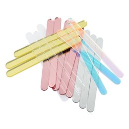 10pcs Acrylic Ice Cream Sticks Popsicle Stick Multicolor Ice Cream Tools DIY Handmade Making Crafts For Kitchen Mold Accessories