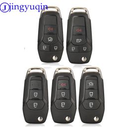 jingyuqin Remote Car Key Shell Case Cover For Ford F-150 F-250 F-350 Explorer Ranger KA Fiesta Mondeo 2/3 Buttons