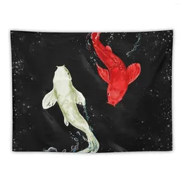 Tapestries Koi Fishes Tapestry Bed Room Decoration Decor Aesthetic Bedroom Organization And