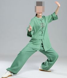 women high quality cotton&linen tai chi uniforms martial arts suits taiji clothes kung fu clothing