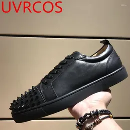 Casual Shoes Arrival Brand Resign Black Spikes Manual For Men High Quality Outdoor Cut Low Vulcanised Chaussure Homme